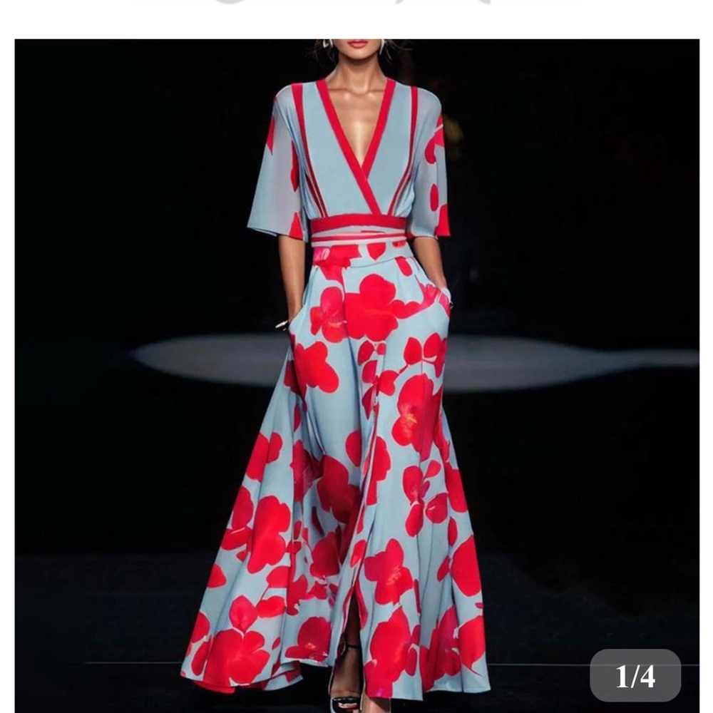 Elegant Floral Maxi Dress